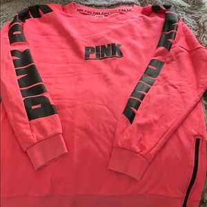 Pink, long sleeved sweater
